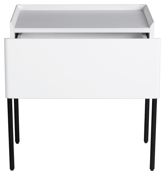NOČNÝ STOLÍK, biela, 50/55/40 cm Livetastic - Online Only spálne, Online Only