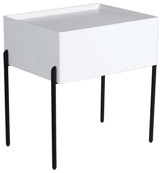 NOČNÝ STOLÍK, biela, 50/55/40 cm Livetastic - Online Only spálne, Online Only