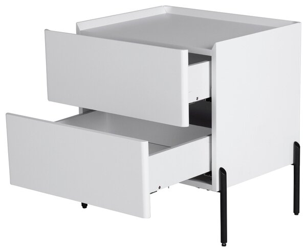 NOČNÝ STOLÍK, biela, 50/55/40 cm Livetastic - Online Only spálne, Online Only