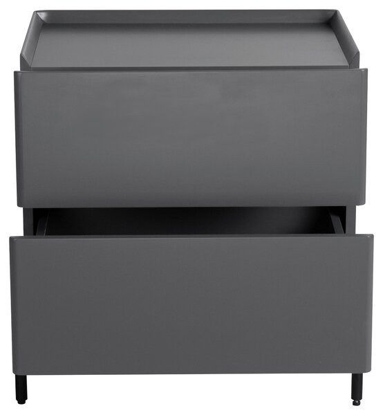 NOČNÝ STOLÍK, sivá, 50/55/40 cm Livetastic - Online Only spálne, Online Only