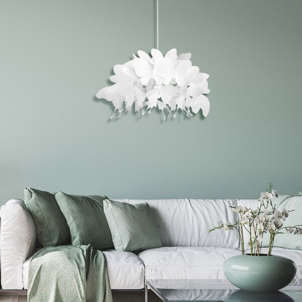 Detský luster FARFALLA 1xE27/60W/230V biela