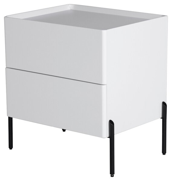 NOČNÝ STOLÍK, biela, 50/55/40 cm Livetastic - Online Only spálne, Online Only