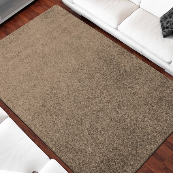 Shaggy jednofarebný koberec v béžovej farbe Šírka: 120 cm | Dĺžka: 170 cm
