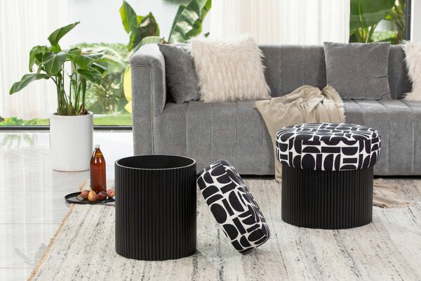 ÚLOŽNÝ BOX NA SEDENIE, textil, kompozitné drevo, 50/44/50 cm MID.YOU - Kreslá, Online Only