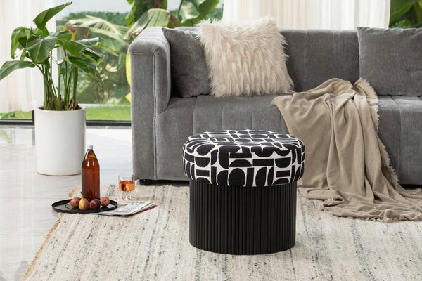 ÚLOŽNÝ BOX NA SEDENIE, textil, kompozitné drevo, 50/44/50 cm MID.YOU - Kreslá, Online Only