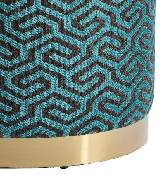 TABURETKA, textil, kompozitné drevo, 40/42/40 cm MID.YOU - Online Only drobný nábytok, Online Only