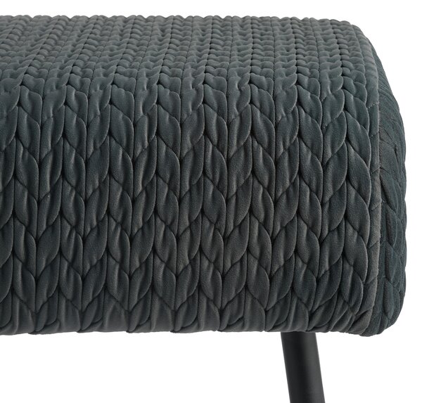 DLHÁ TABURETKA, kov, textil, kompozitné drevo, 110/41/43 cm MID.YOU - Online Only drobný nábytok, Online Only