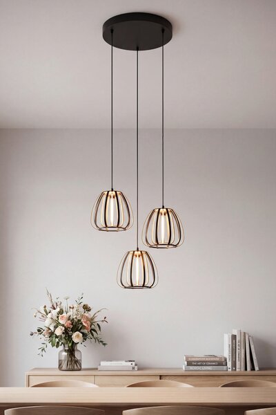 ZÁVESNÉ LED SVIETIDLO, 49/23/150 cm Novel - Interiérové svietidlá