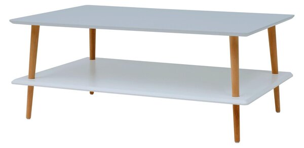 RAGABA Koro konferenčný stôl s nízkou policou, svetlošedá