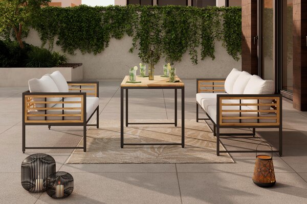 ZÁHRADNÝ STÔL, drevo, kov, 120/65/70 cm Ambia Garden - Online Only záhrada, Online Only