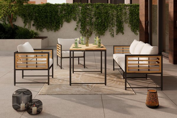 ZÁHRADNÝ STÔL, drevo, kov, 120/65/70 cm Ambia Garden - Online Only záhrada, Online Only