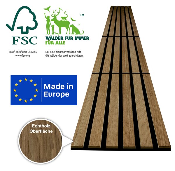 AKUSTICKÝ PANEL 30.5/244/1.03 cm - Dekorácie na stenu
