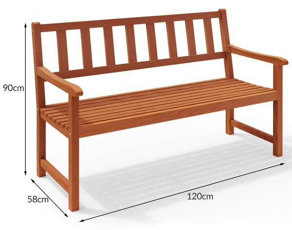 Záhradná lavička 120 cm - agát