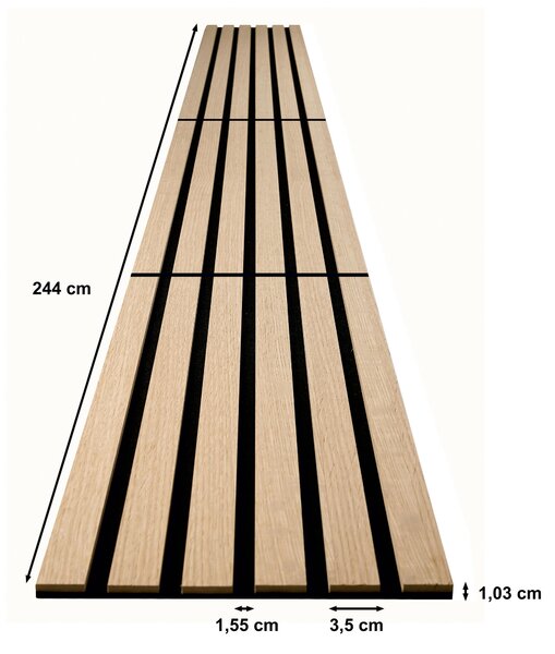 AKUSTICKÝ PANEL 30.5/244/1.03 cm - Dekorácie na stenu