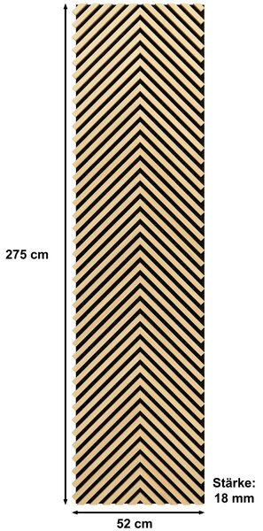 AKUSTICKÝ PANEL 275/52/1.8 cm - Dekorácie na stenu