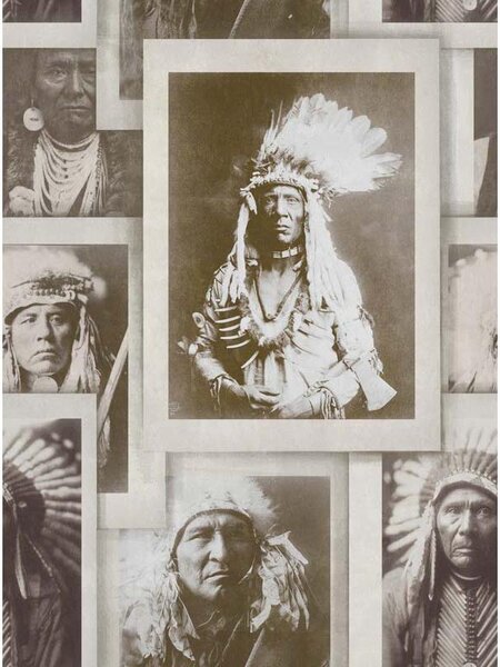 MINDTHEGAP Indian Chiefs Sepia - tapeta