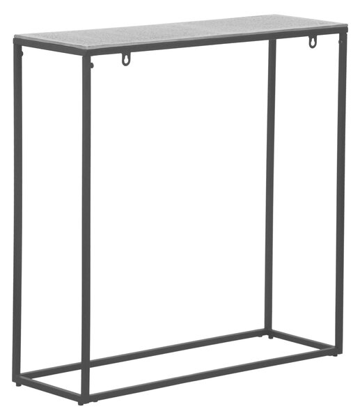 KONZOLOVÝ STOLÍK, sivá, čierna, kov, 80/27/80 cm - Online Only obývacie izby, Online Only