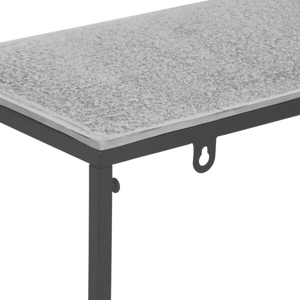 KONZOLOVÝ STOLÍK, sivá, čierna, kov, 80/27/80 cm - Online Only obývacie izby, Online Only