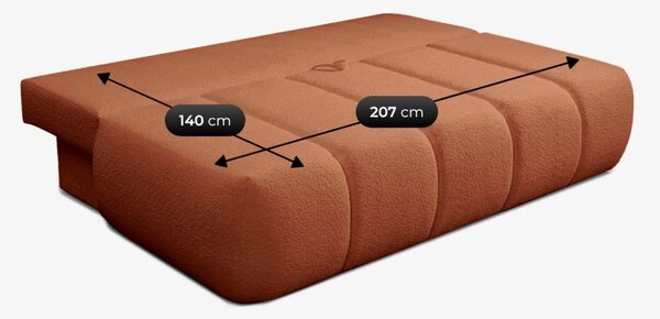 Rozkladacia pohovka SARIA Red Boucle