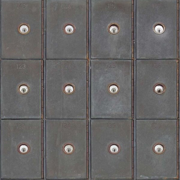 MINDTHEGAP Industrial Metal Cabinets, šedá/farebná skupina šedá