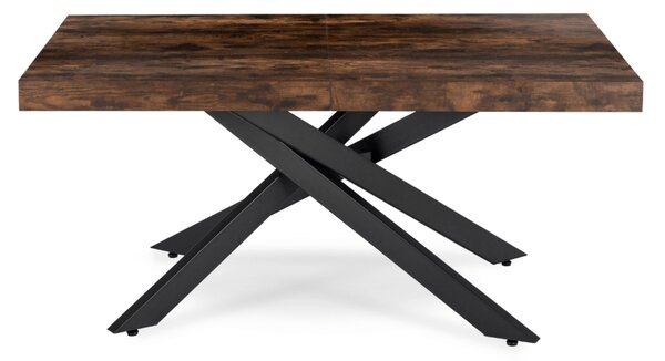 HAMPTON Rozkladací stôl 160-240 cm rustikálny dub/čierny