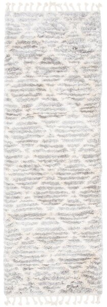 Kusový koberec shaggy Atika svetlo sivý atyp 60x200cm