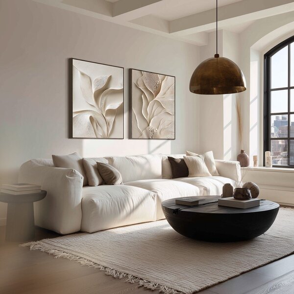 Tlačený obraz s rámom 60x80 cm Gentle Curves – Styler