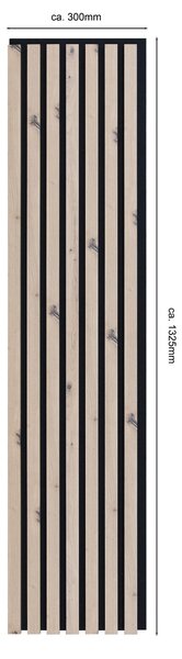 AKUSTICKÝ PANEL 30,5/132,5/1,8 cm Xora - Dekorácie na stenu, Online Only