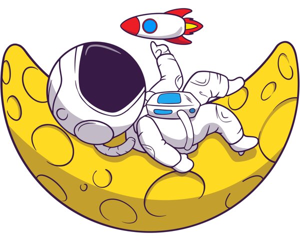 60x120cm Astronauti - textilná nálepka na stenu