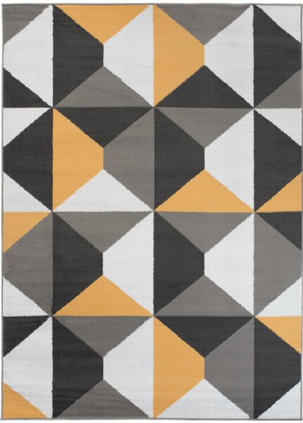 Kusový koberec PP Fino žltý 160x229cm
