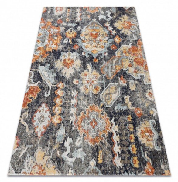 Kusový koberec Vintage čierny 80x250cm