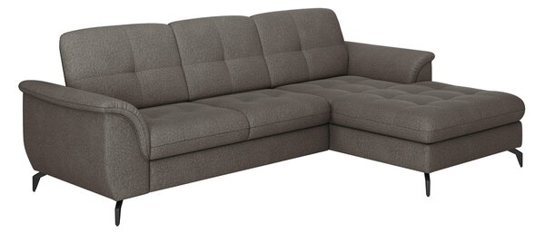 ROHOVÁ SEDAČKA, textil, grafitová Sit & More - Sedačky, Online Only