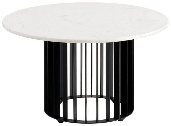 KONFERENČNÝ STOLÍK, čierna, biela, kov, kameň, 70/70/40 cm Livetastic - Stolíky do obývačky, Online Only