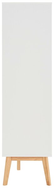 VYSOKÁ KOMODA, kaučukové drevo, biela, 100/149/40 cm MID.YOU - Skrine, Online Only