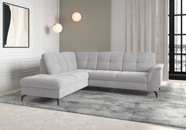 ROHOVÁ SEDAČKA, textil, strieborná Sit & More - Sedačky, Online Only