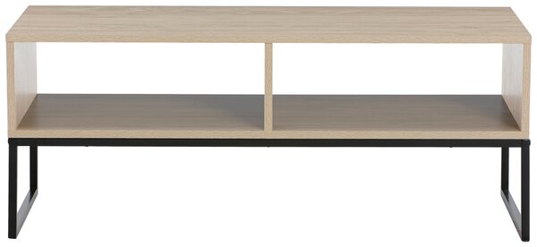 KONFERENČNÝ STOLÍK, prírodná farba, čierna, kov, kompozitné drevo, 100/40/40 cm MID.YOU - Stolíky do obývačky, Online Only