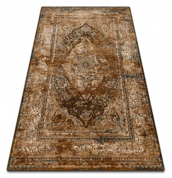 Vlnený kusový koberec Nuri hnedý 300x400cm