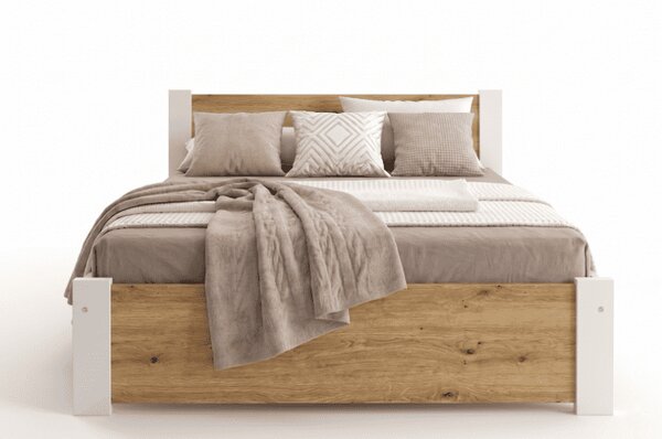 Posteľ DEA s roštom | 90 x 200 cm Farba: Biela / dub sonoma