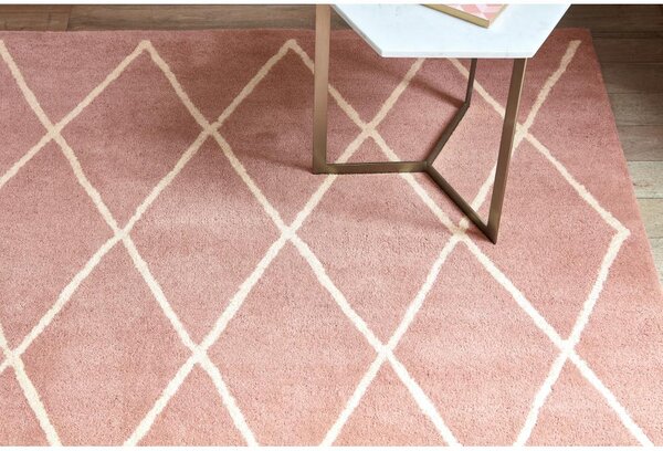 ASIATIC LONDON Albany Diamond Pink - koberec