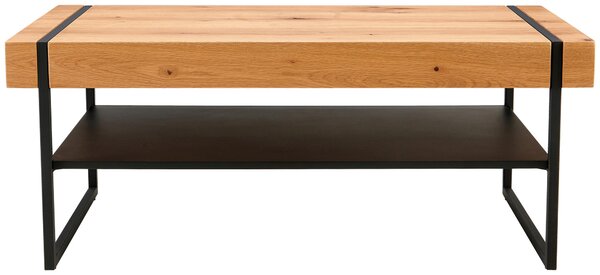 KONFERENČNÝ STOLÍK, prírodná farba, čierna, drevo, kov, 110/45/59 cm Livetastic - Stolíky do obývačky, Online Only
