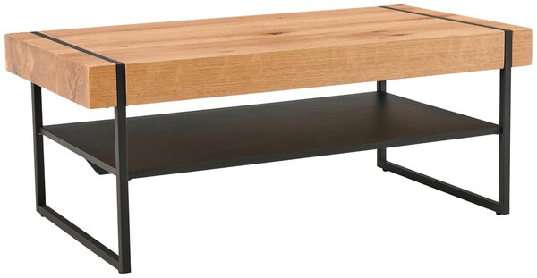 KONFERENČNÝ STOLÍK, prírodná farba, čierna, drevo, kov, 110/45/59 cm Livetastic - Stolíky do obývačky, Online Only