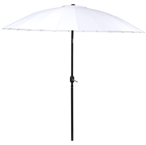 Camp Active slnečník Ochrana pred slnkom na balkón a terasu - ⌀250 x 240 cm - Obdĺžnikový slnečník - Slnečník bez podstavca - Biely