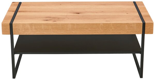 KONFERENČNÝ STOLÍK, prírodná farba, čierna, drevo, kov, 110/45/59 cm Livetastic - Stolíky do obývačky, Online Only