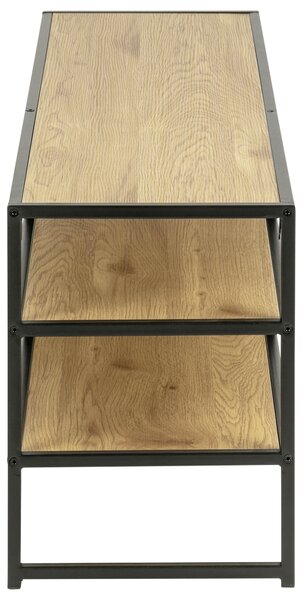 SKRINKA POD TV, čierna, divoký dub, 120/46/33 cm - Online Only drobný nábytok, Online Only