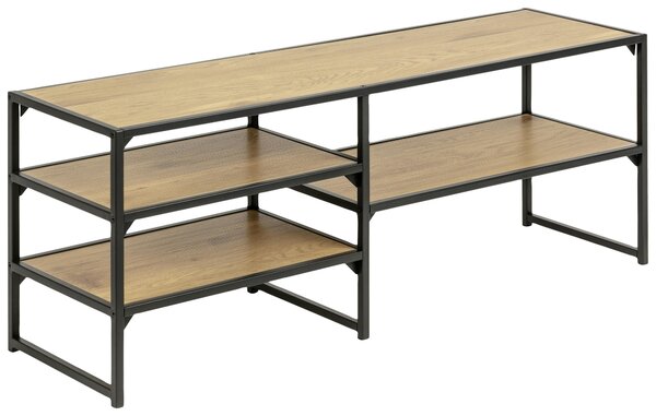 SKRINKA POD TV, čierna, divoký dub, 120/46/33 cm - Online Only drobný nábytok, Online Only