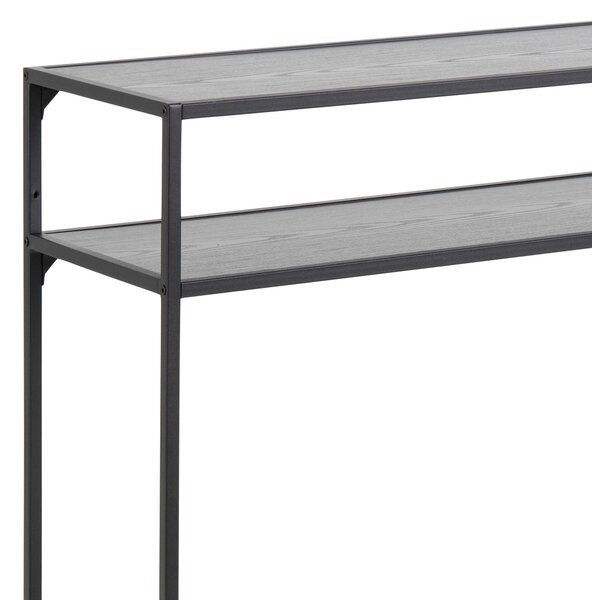 KONZOLOVÝ STOLÍK, čierna, kompozitné drevo, 120/79/35 cm - Online Only obývacie izby, Online Only