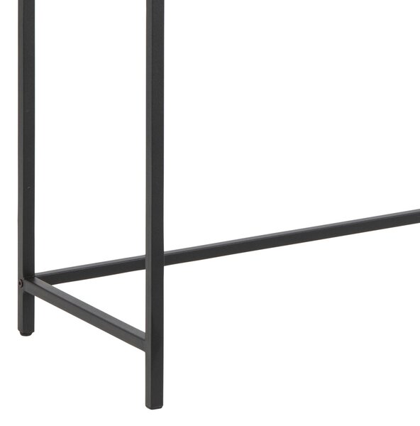 KONZOLOVÝ STOLÍK, čierna, divoký dub, kompozitné drevo, 120/35/79 cm - Online Only obývacie izby, Online Only