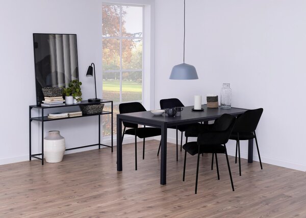 KONZOLOVÝ STOLÍK, čierna, kompozitné drevo, 120/79/35 cm - Online Only obývacie izby, Online Only