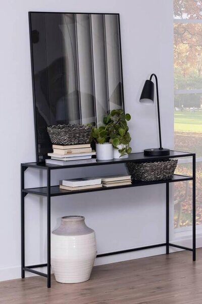 KONZOLOVÝ STOLÍK, čierna, kompozitné drevo, 120/79/35 cm - Online Only obývacie izby, Online Only