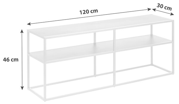 SKRINKA POD TV, čierna, 120/46/30 cm MID.YOU - Online Only drobný nábytok, Online Only
